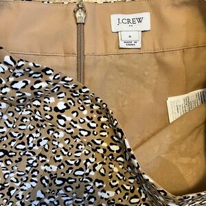 J Crew mid length pleated skirt